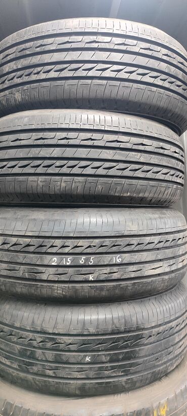 Шины: Шины 215 / 55 / R 16, Лето, Б/у, Комплект, Легковые, Япония, Bridgestone