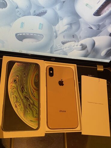 Apple iPhone: IPhone Xs, 64 GB, Qızılı, Zəmanət, Face ID