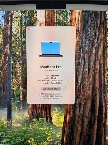 macbook pro 2.el: MacBook Pro 14" M4 / 16 GB / 512 GB SSD – Tamamilə Yeni Kimi! (Pil — 6