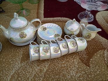 qardaslar cay fabriki: Çay dəsti, rəng - Ağ, Farfor — 2