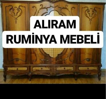 тканевый шкаф для одежды: Aliram rumuniya mebeli bagema qablar alman qablari gumus kohne her sey