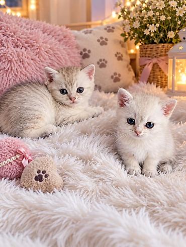 шотланские котята: Скотиш Страйт (Шотландская прямоухая), 1 месяц, Мальчик, Серебристая шиншилла, Приучена к лотку — 4