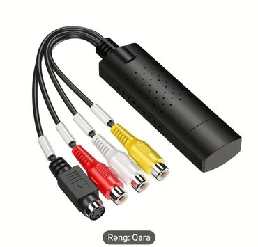 Audio və video kabellər: Video kasetlərin kompüterin yaddaşına köçürmək üçün USB çihaz. Köhnə — 8