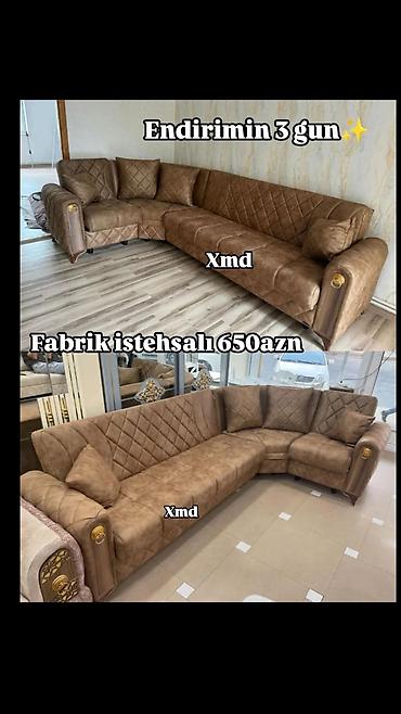 Divanlar: Künc divan – fabrik istehsalı - Model: künc (L formalı) geniş — 1