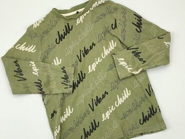 zielona bluzka z bufiastymi rękawami: Blouse, George, 10 years, 134-140 cm, condition - Very good