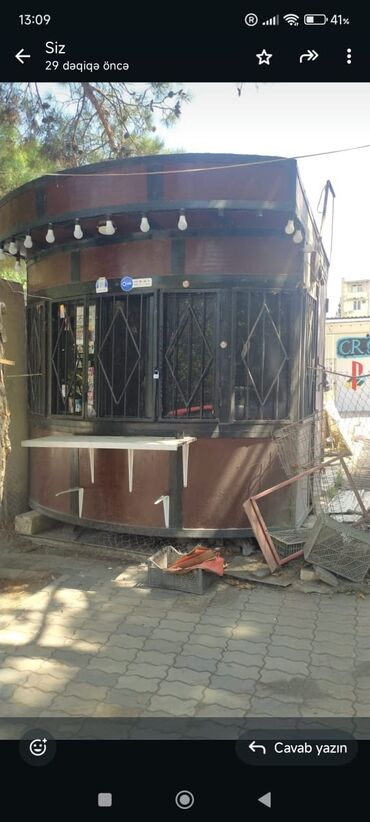 Satılır: Dairəvi vitrinli metal karkaslı köşk/pavilon Xüsusiyyətlər