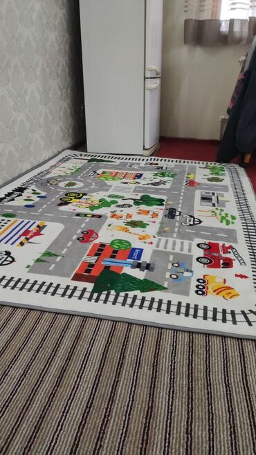 ковер туркменский: Детский коврик Новый, Развивающий, 200 * 150, Прямоугольный