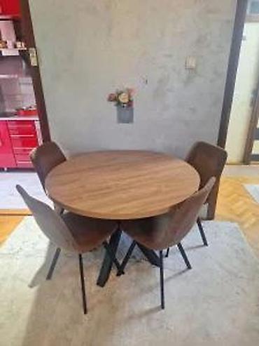 tabure pleteni: Okrugli trpezarijski stolovi po meri xw65 | izrada po meri dezen ploče — 3