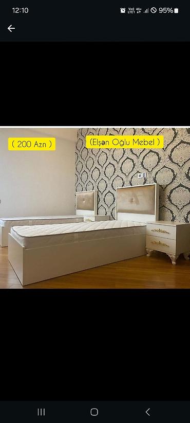 mebillər: Yeni, Təknəfərlik çarpayı, Bazalı, Matras ilə, Siyirməsiz, Rusiya — 1