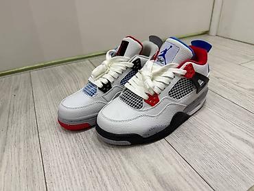 jordan 4: Мужские кроссовки, 39, Air Jordan, Новый, цвет - Белый, Бесплатная доставка — 1
