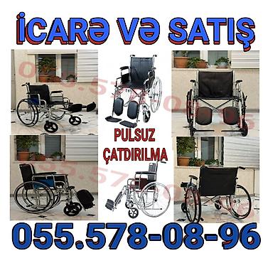 Инвалидные коляски: Müxtəlif model əlil arabaları – icarə və satış. - Mexaniki, yığıla — 1