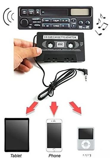 Audio oprema za auto: Kasetni adapter za auto radio (3.5 mm) - Pretvarač za kaset-dek u — 2