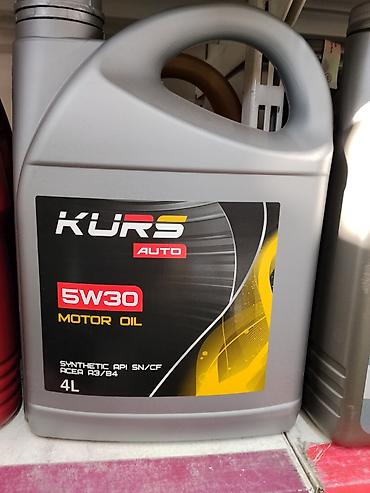 Моторное масло KURS Auto 5W-30 - Тип: синтетическое моторное масло at lalafo.kg Моторное масло KURS Auto 5W-30 - Тип: синтетическое моторное масло