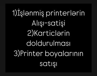 kartric dolumu: Printerlerin alisi satisi Printer krasqalarinin satisi Karticlerin