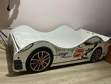 детски парта: Детская кровать-машина «Racing» - Яркий дизайн в стиле спорткара — 1