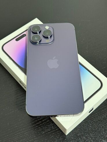 ipone mini: IPhone 14 Pro Max, 256 GB, Deep Purple, Zəmanət, Face ID, Sənədlərlə