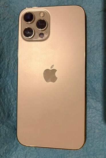Apple iPhone: IPhone 12 Pro Max, 128 GB, Matte Gold, Barmaq izi, Face ID