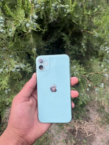 компютер для игр: IPhone 11, Б/у, 64 ГБ, Зеленый, Защитное стекло, Чехол, 76 %
