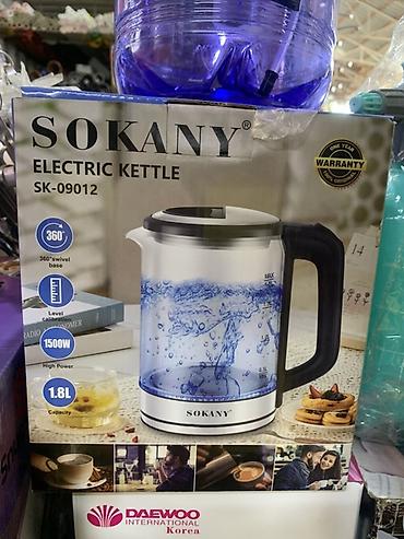 Техника для кухни: Электрический чайник SOKANY SK-09012 - Объем: 1.8 л - Мощность — 1