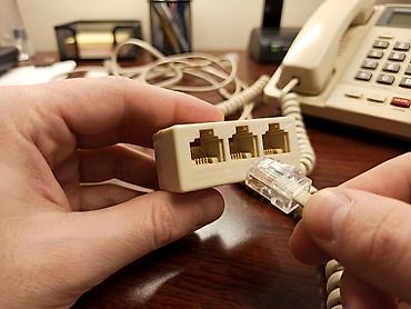3 simli telefon: 3-lü RJ11 Telefon Xətti Çoxaldıcı Adapter (RJ11 Splitter 6P4C / 6P2C) — 3