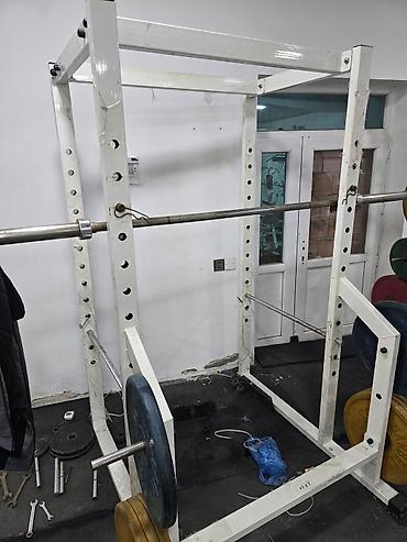 Спорт и отдых: Güc məşqi üçün metal “Power Rack” + yarım çərçivə dəsti - Material — 1