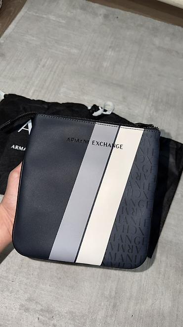 Барсеткалар: Барсетка, Armani, Материалы: Кездеме материал, Асыл нуска, Куру жөнгө салынат, Жаңы — 1