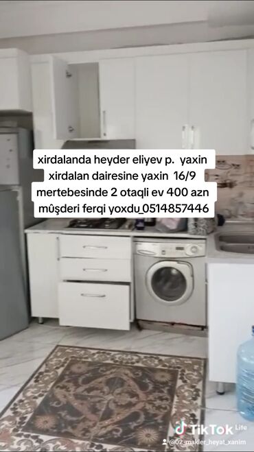 Uzunmüddətli kirayə mənzillər: Xirdalanda heyder eliyev p. yaxin xirdalan dairesine yaxin 16/9 — 1