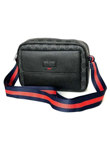 барсетки мужские купить недорого: Классикалык сумка, Gucci, Италия, Материалы: Нукура булгаары, Куру жөнгө салынат, Эркектердики, Колдонулган