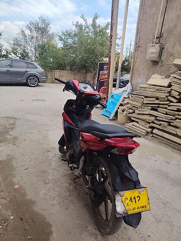 Мопеды, скутеры: Qırmızı-rəngli şəhər tipli motosiklet – “Cub”/underbone stilində — 3