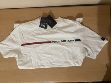 Рубашки: Мужская футболка, Paul Shark, 2XL (EU 44), цвет - Белый