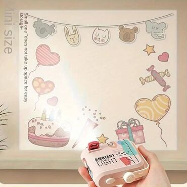 Praznična dekoracija: Projektor Happy Birthday NOVO Dečji rođendanski projektor sa šest — 10