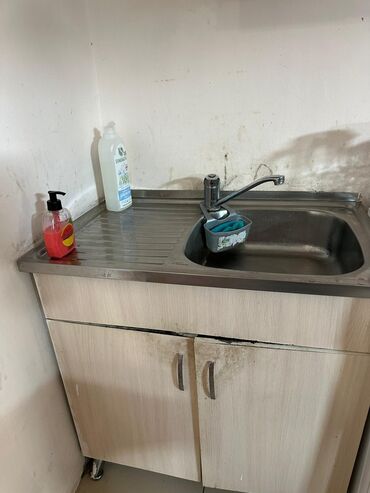 стол сервировочный: Тумба для кухни, С мойкой, Напольная, Дерево