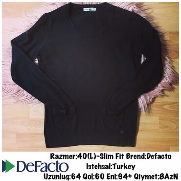 first class fit kahve: Razmer:40(L)-Slim Fit Brend:Defacto Istehsal:Turkey Uzunluq:64 Qol:60