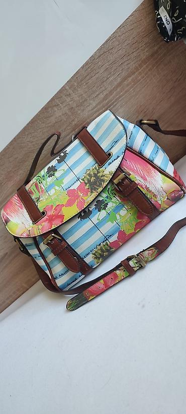 Torbe: Ženska torba sa tropskim printom - Model: torba preko ramena/satchel — 1