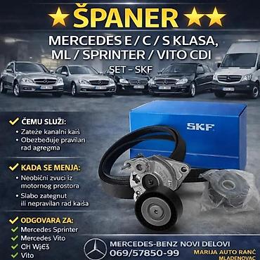 Delovi motora: SPANER MERCEDES E C S KLASA SPRINTER VITO SET SKF | spaner mercedes — 2