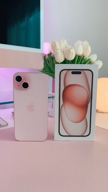 телефон айфон арзан: IPhone 15, Розовый, Коробка