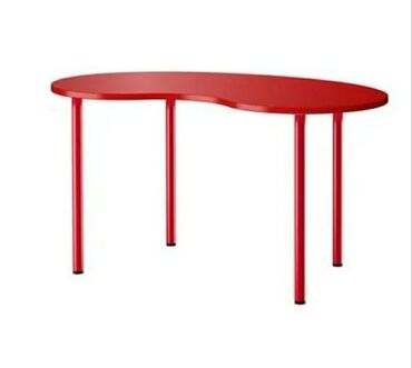 столы для фаст фуда: Стол в форме кешью от ikea в красном цвете(и столешница и ножки