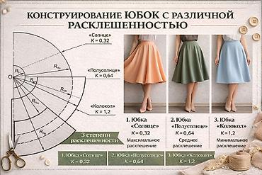 Изготовление лекал: Изготовление лекал | Женская одежда | Юбки — 2