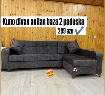 Masa və oturacaq dəstləri: Künc divan