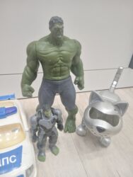 кукла домик: Набор игрушек супергероев и техники Состав: - Фигурка Халка большого