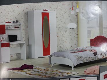 стеклянный стол: Oğlan və qız üçün, Təknəfərlik çarpayı, Yazı masası