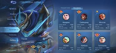 Көңүл ачуу, спорт: Игровой аккаунт Mobile Legends: Bang Bang Основные данные: - Ник — 5