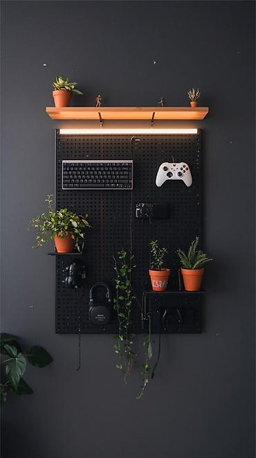 Desk Organizers: 🎮 Стильные настенные геймерские органайзеры! 📏 Размер одной доски — 2