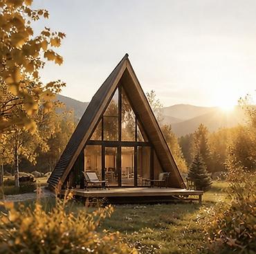 арба: A‑Frame дом-шале с панорамным остеклением Строим A-frame дома и — 2