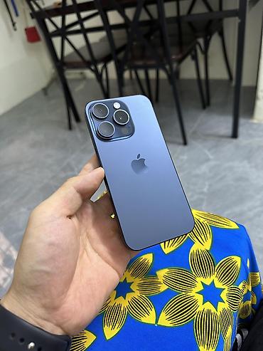 dji osmo poket: IPhone 15 Pro Max, Б/у, 512 ГБ, Blue Titanium, Зарядное устройство, Защитное стекло, Чехол, 88 % — 1