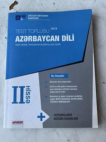 Məhsul: “Azərbaycan dili – Test Toplusu, II hissə (2019)” Nəşriyyat
