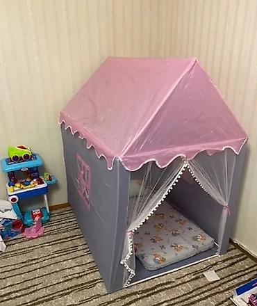 Палатки и домики: Палатка домик, с трех лет (каркас трубки пластик) в подарок гирлянда at lalafo.kg — 7 Палатки и домики: Палатка домик, с трех лет (каркас трубки пластик) в подарок гирлянда — 7