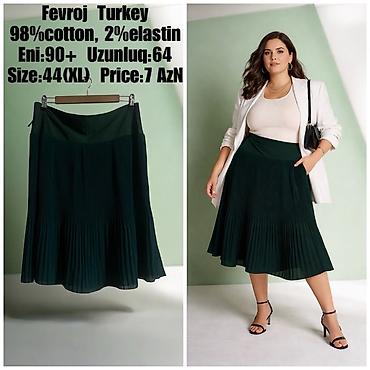 Digər tibbi məhsullar: Fevroj Turkey qadın ətəyi - Material: 98% pambıq, 2% elastan - Rəng — 1