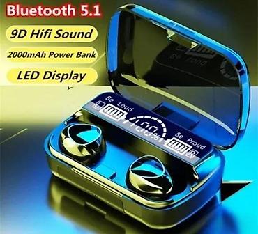Slušalice: Bežične Bluetooth 5.1 slušalice TWS M10 NOVO. Opis proizvoda: M10 TVS — 1