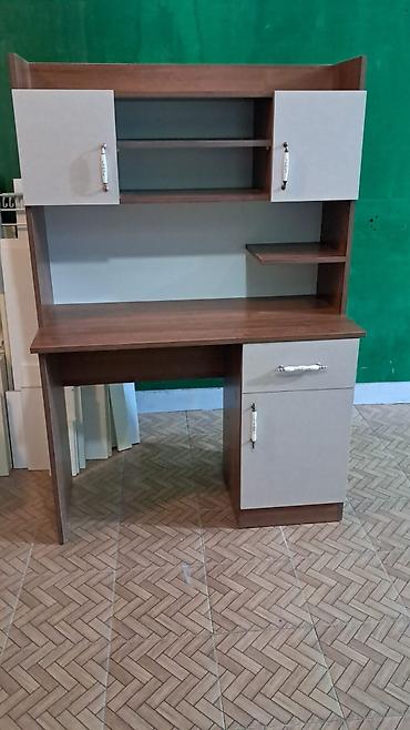 komputer setup: Düz masa, Polkalı, Siyirməli, Azərbaycan, Teksturalı laminat, Zəmanətli, Kredit yoxdur — 2